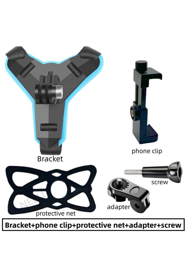XB-N2L Motorcycle Helmet Phone Stand Mount Holder For GoPro Hero 12 10 9 8 7 Action Sports Camera Ho