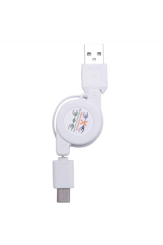 0.75m WHITE USB Type C Fast Charging Spring Cable For Samsung Xiaomi Huawei Type C Spring Cord Phone