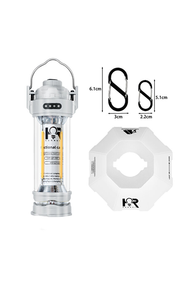 RHX2 white set DOTWISE 3000mAH Camping Portable Retro Lantern Camping Lighthouse Tent Light Lantern
