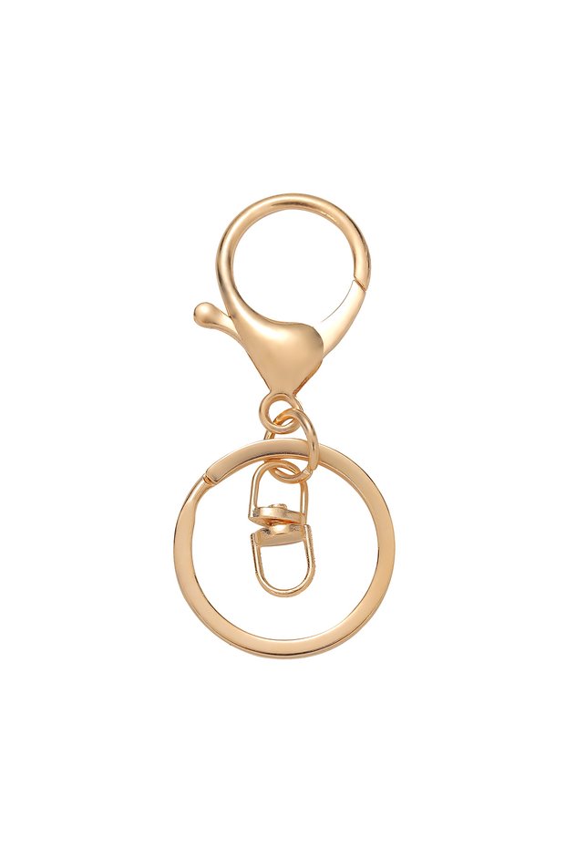 20pcs KC Gold 01 5/10/20pcs Key Ring Keychain Swivel Lobster Clasp Key Snap Hooks Keyrings DIY Jewel