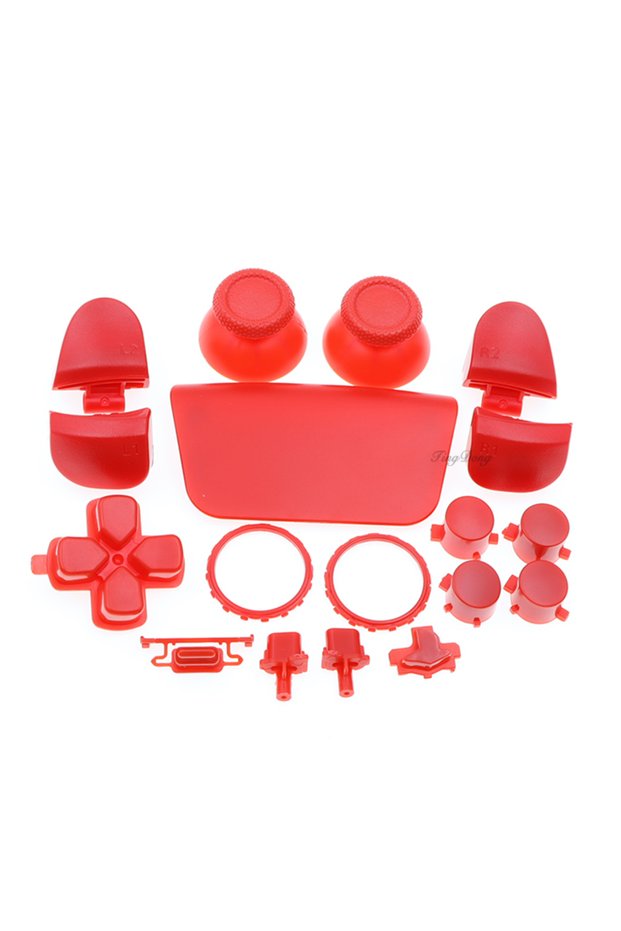 Red Full Set For PS5 V3.0 BDM-030 Controller Joysticks Cap L1 R1 L2 R2 Trigger Key Direction Action