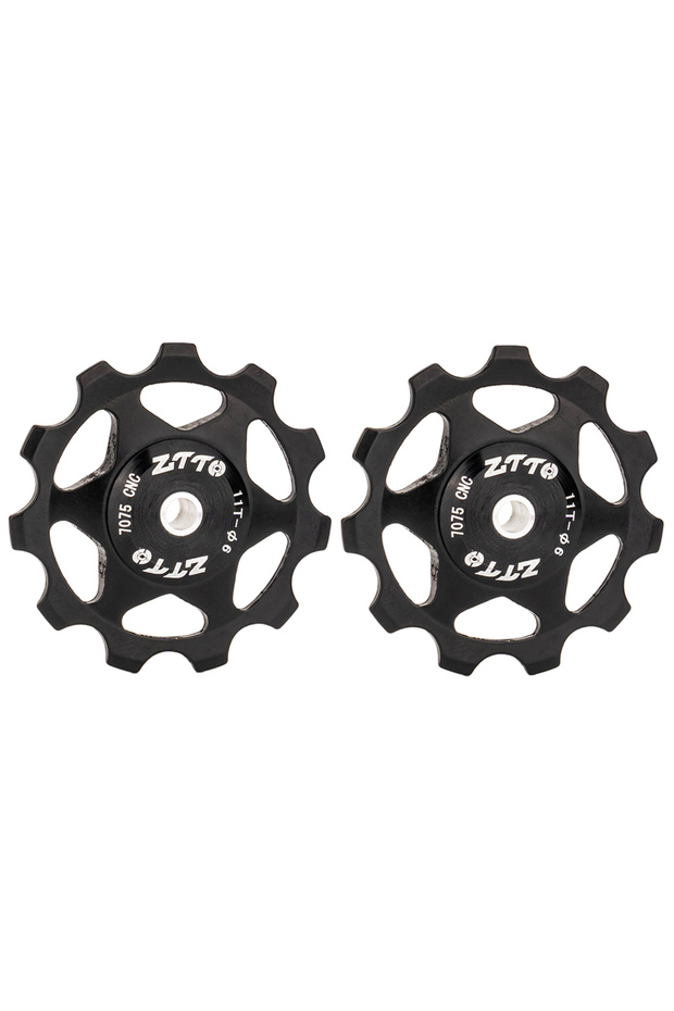 11T Black 2pcs MTB Bicycle Rear Derailleur Jockey Wheel 11T 13T Steel Bearing Pulley AL707