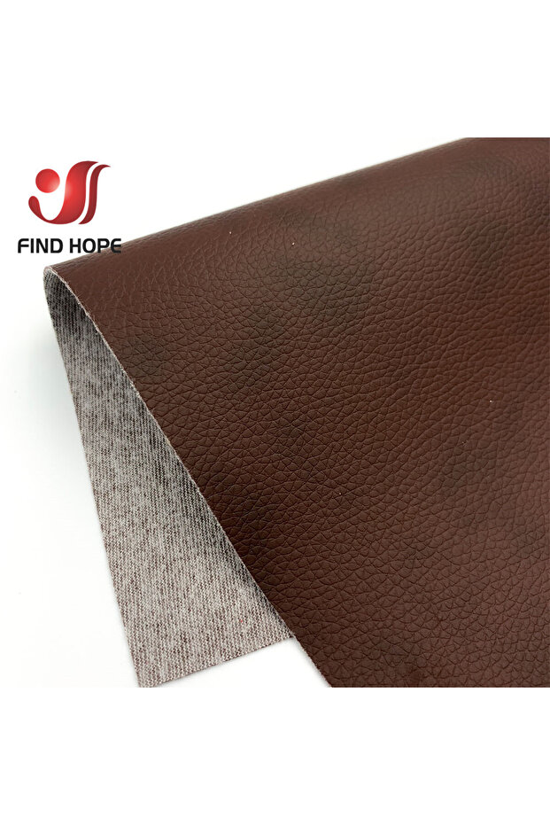 A4 20cm x 30cm 18 Brown-black Litchi Printed PU Leatherette Vinyl Sewing Fabric Leather Earring Se