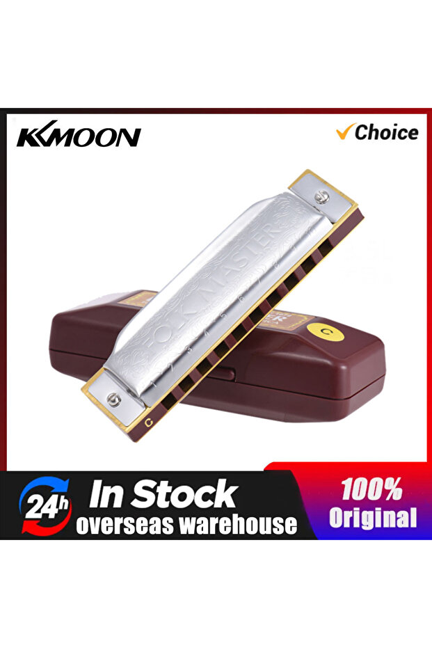 C Key SUZUKI Folkmaster Blues Harmonica Standard Key of C A B E F G Key 10-Hole 20 Tones Diatonic Bl
