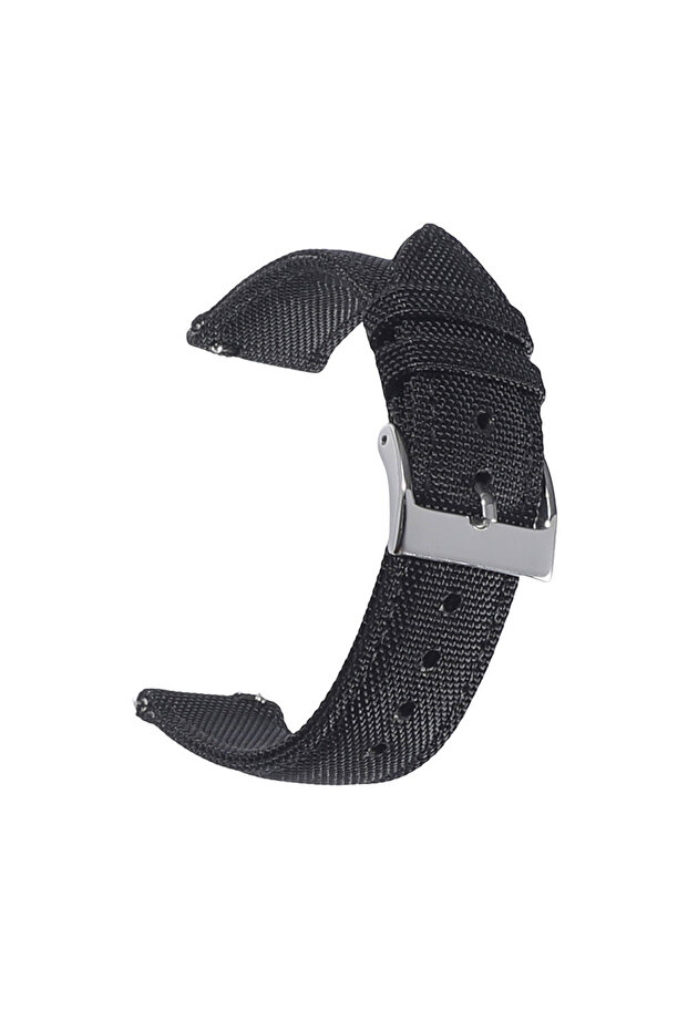 20mm black Premium Sailcloth Watch Strap Waterproof Durable Nylon Watchband 18mm 19mm 20mm 21mm 22mm