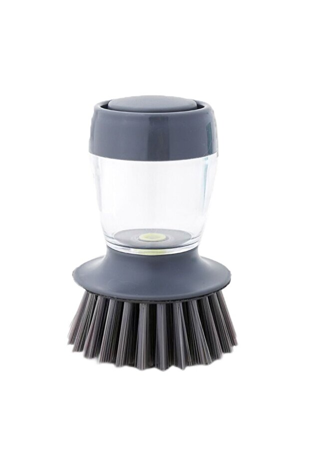 Style B Upright Liquid Adding Pot Washing Brush Detachable Replaceable Brush Head Soap Dispensing Di