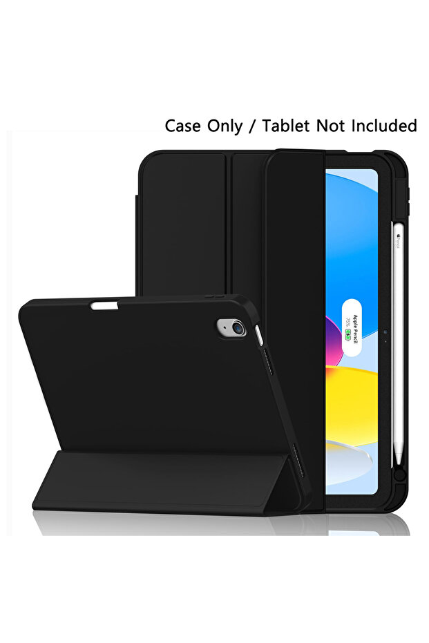 Black Pencil Case for iPad 11/10 11th Generation (A16) 11-inch 2025/ 10th Generation 10.9-inch 2022,