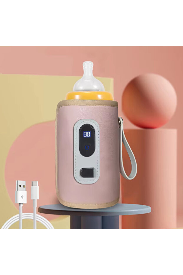 fense5dang Portable Baby Bottle Insulation Sleeve, Baby Milk Insulation Device with LCD Screen, USB