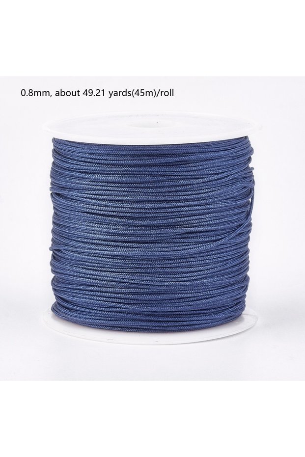 AECH05-11866 1Roll 100m/roll 0.8mm Nylon Thread Cord Bracelet String Chinese Knotting Cord Red Threa