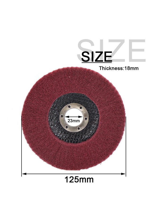 1pcs 320 125mm 100/115/125mm Nylon Fiber Flap Disc Polishing Wheel 320Grit Scouring Pad Abrasive Buf