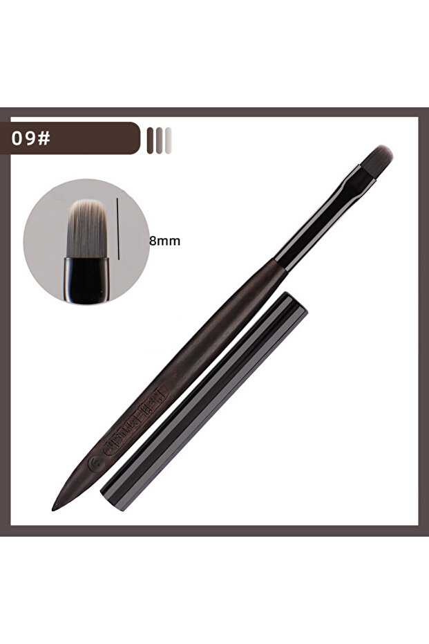 G-B0513-09 1/12PCS Style Nail Drawing Brushes For Manicure Lines Painting Gradient UV GEL Extension