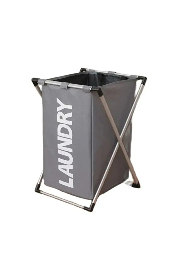 Grey 1 Grids 1-3Grids Laundry Basket Foldable Dirty Clothes Organizer Bathroom Waterproof Storage Ba