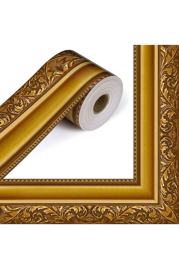 3D Wallpaper Frame Waterproof Self-Adhesive Ceiling Frame Multi-functional Gold Frame Bulletin Board