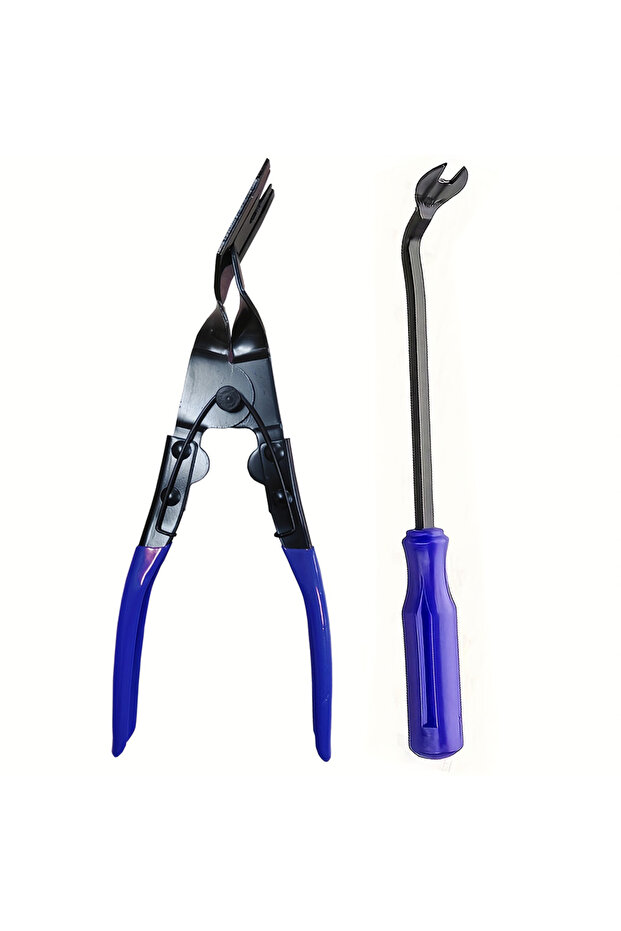 Silver Car Clip Removal Pliers Tools Auto Body Panel Door Fastener Push Pin Trim Removal Tool Kit Au