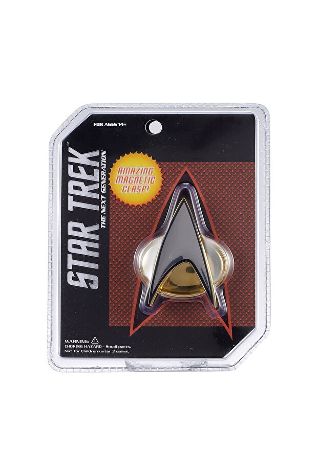 Bandai with box 01 Star Trek Next Generation Costume Magnetic Communicator Badge Pin- Metal Figure T
