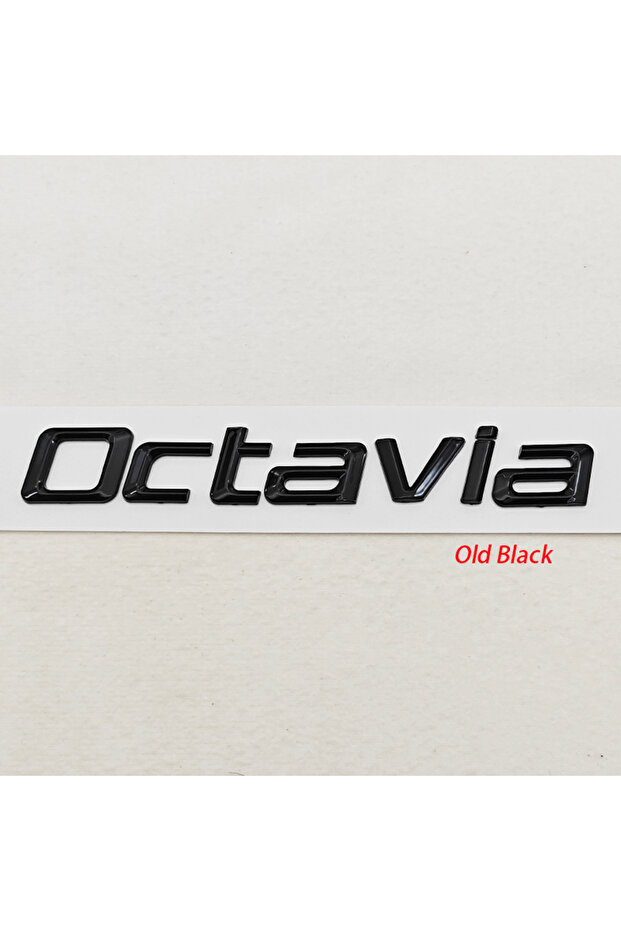 Octaiva Black 3D ABS Chrome Black Logo Octavia Emblem Letters Car Rear Trunk Badge For Skoda OCTAVIA