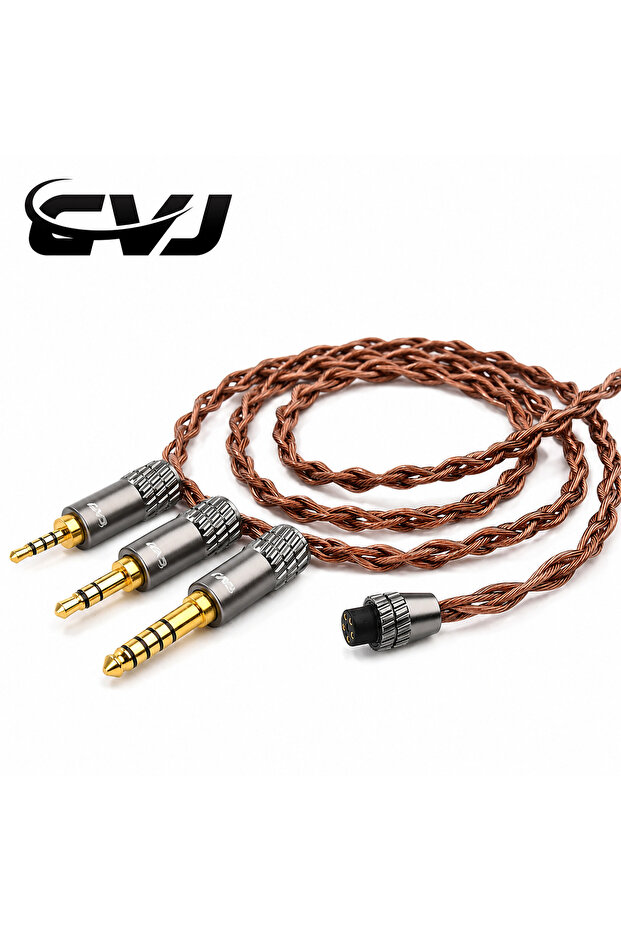 كابل ترقية سماعات الأذن VS400-4.4-0.78mm CVJ VS400، كابل HiFi IEM رباعي النواة 400-Strand من النحاس OFC