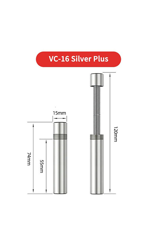GC-16 PLUS-silver TEUCER VC-16 Graphics Card GPU Holder Vertical Telescopic Rotating Stand Magnetic