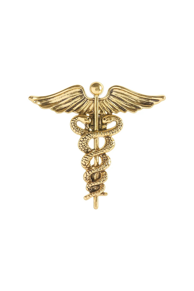 QHXZ3283 Fisioterapia Odontologia Medical Symbol Caduceus Snake Enamel Pins Bowknot Stethoscope Caps