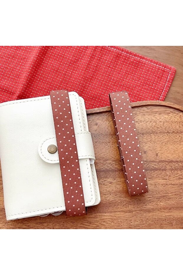 Polka Dots Adjustable Notebook Straps Loose-leaf Notebook Elastic Strap DIY Decoration Band Binding