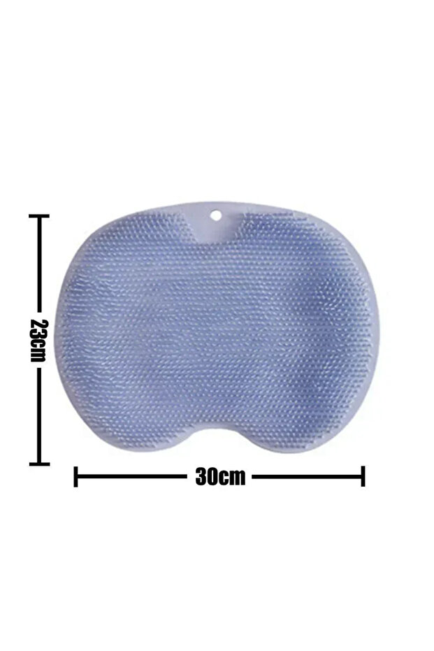 blue mat Exfoliating Foot Brush and Back Scrubber Anti-Slip Suction Cup - Deep Cleansing and Exfolia