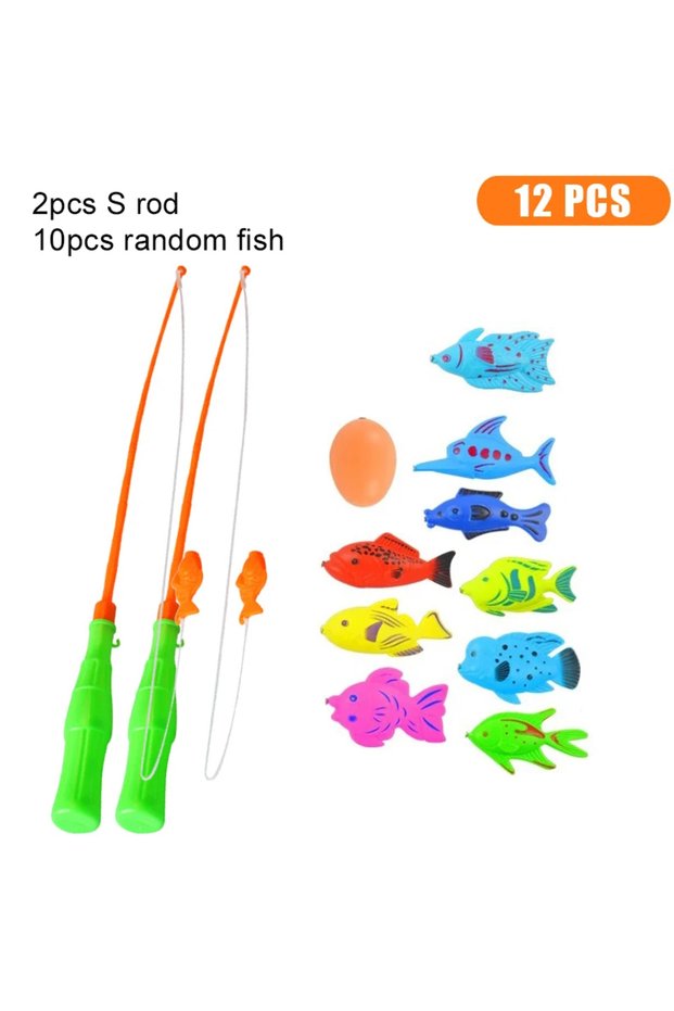 10Y2JG Kids Fishing Toy Set Play Water Toys for Baby Magnetic Rod and Fish Indoor Outdoor Leisure En