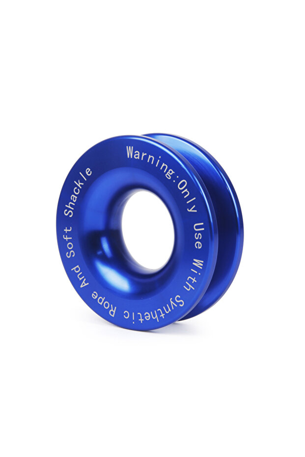 حبل ونش Blue-YP سعة 55000 رطل، مزود بحلقة سحب ناعمة صناعية، ومجموعة حلقات سحب متينة مع واقيات.