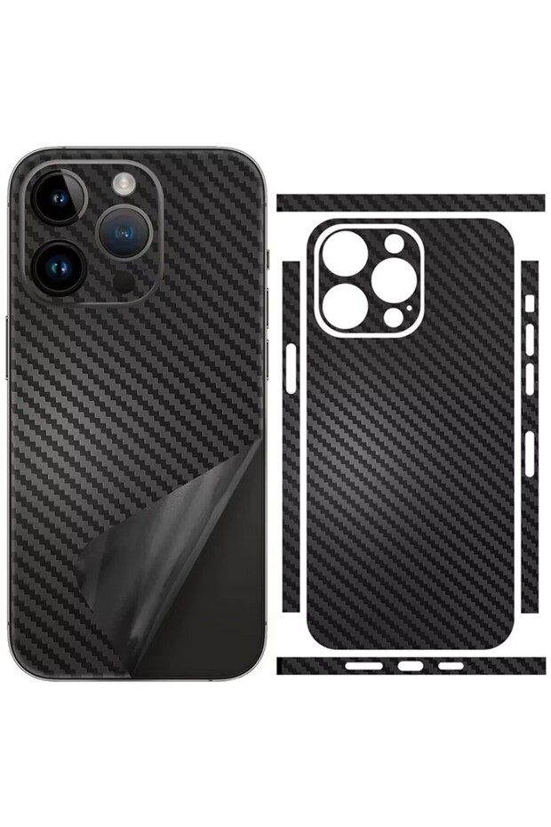 For iPhone 14Pro Max Tear Down Carbon Fiber Skin Wrap 3M Change Stickers for IPhone 17 Air 16 15 14