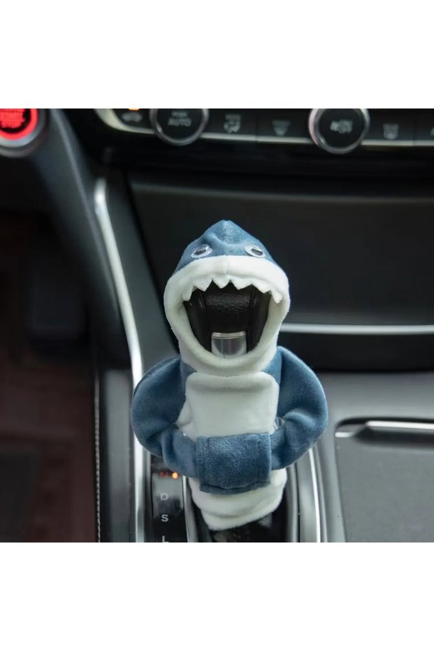 color 11 Car Hoodie Handle Shark Cute Hoodie Car Gear Shift Knob Cover Short Plush Manual Handle Gea