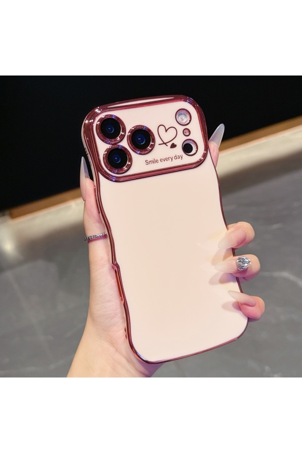 جراب iPhone17 Pro Max 4 Side Love Electroplating لهاتف iPhone 17 Pro Max 17 Air 16 15 14 Plus 13 12 11