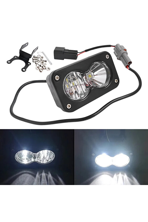 White Light-1 For Sur-Ron Segway Talaria 20W LED Headlight Switch White Spot Flood Pod Combo Kit Wa