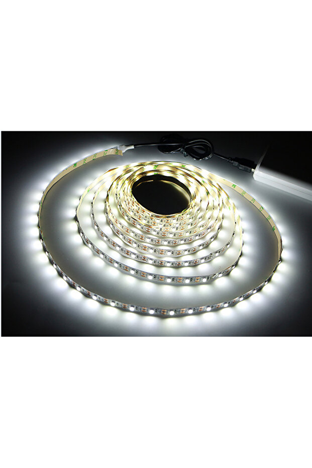 1m White USB LED Strip Lights 2835 DC5V With Switch Flexible Lamp Tape Ribbon TV Desktop Computer Sc