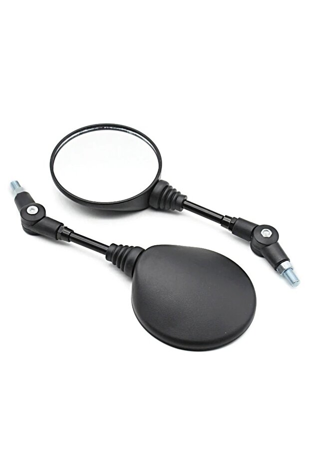As Shown 2pcs Foldable Round 10MM Scooter Rear Mirror for KTM Mirror Motocross Accessories for Bike