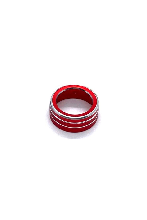 Red Rearview Mirror Adjustment Knob Decoration Cover Aluminium Alloy Car Stickers For VW Volkswagen