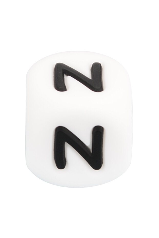 12mm N Lofca 100Pcs 12MM Silicone Letter Beads Silicone Beads Loose Beads Food Grade DIY Bracelet Ne