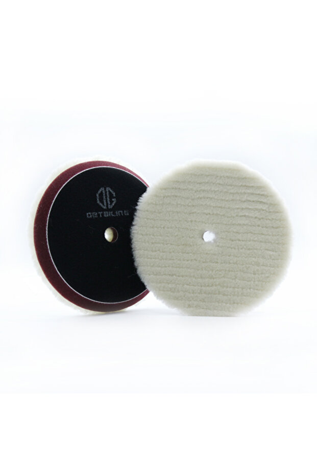 1pc 5 Inch Backer beige stripe cutting DETAILING Car Polishing Pad Wool Buffing Pads Waxing Polishin