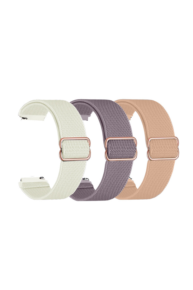 20mm pack-8 18/20/22mm Adjustable Elastic Nylon Strap for Venu 4/3/2/Sq 2/Forerunner 255/265/245/95