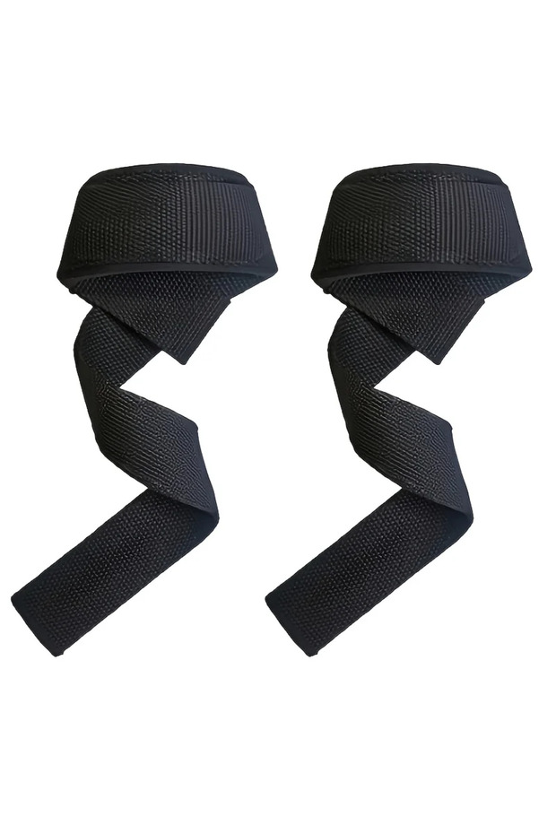 2 pcs black 1Pair Non-slip Strap Gym Dumbbell Workout Weights Lifting Straps Crossfit Fitness Equipm