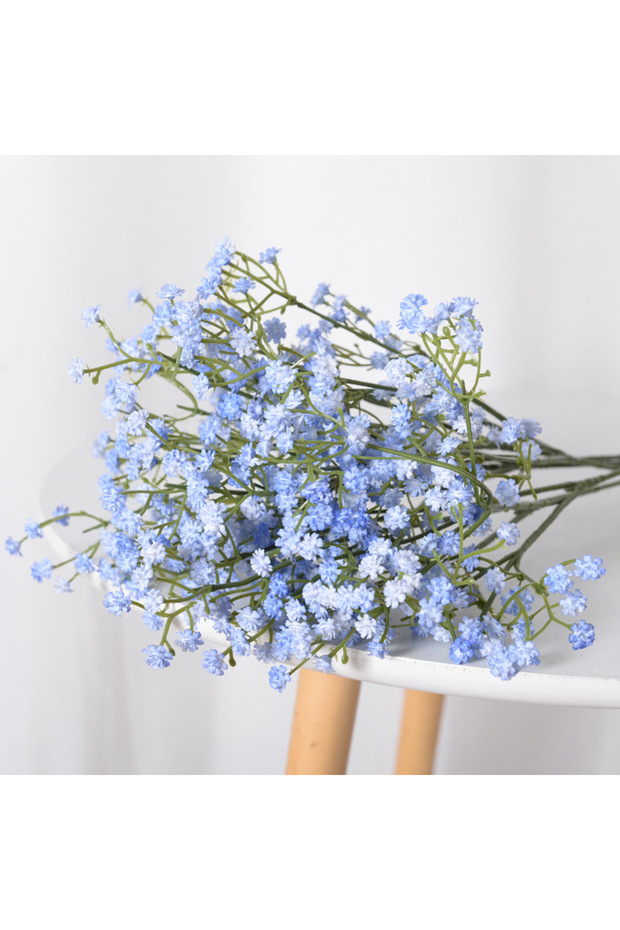 Light Blue 52cm Artificial Sky Stars Flowers Bouquet Blue And White Party Christmas Home Decoration