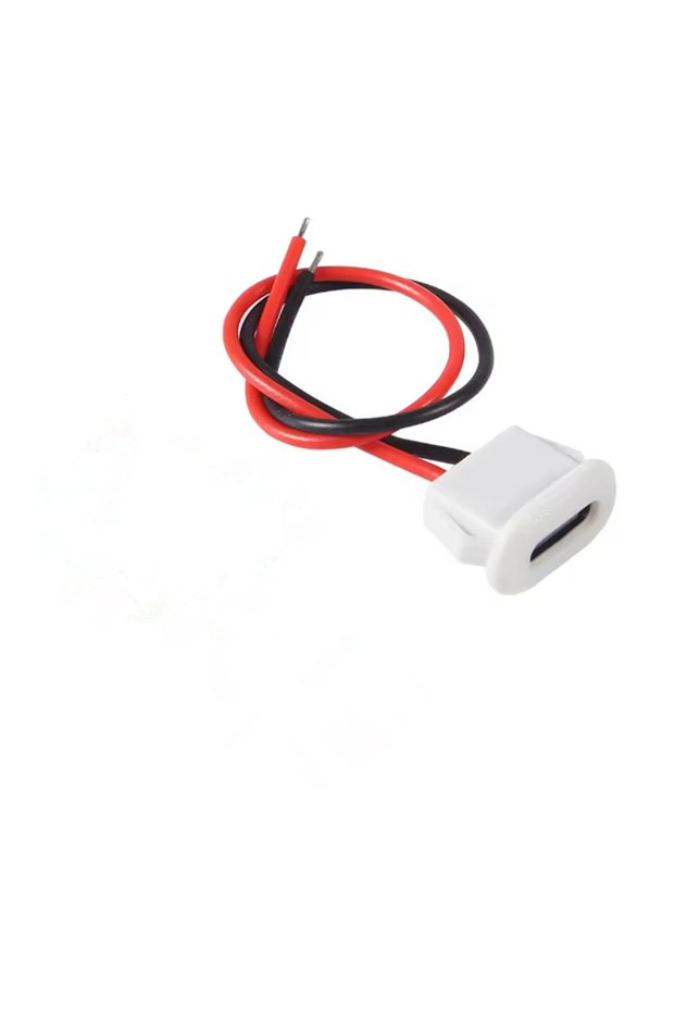 10PCS White 1~10PCS USB Type-C USB Connector Direct compression female base Female Socket Charging I
