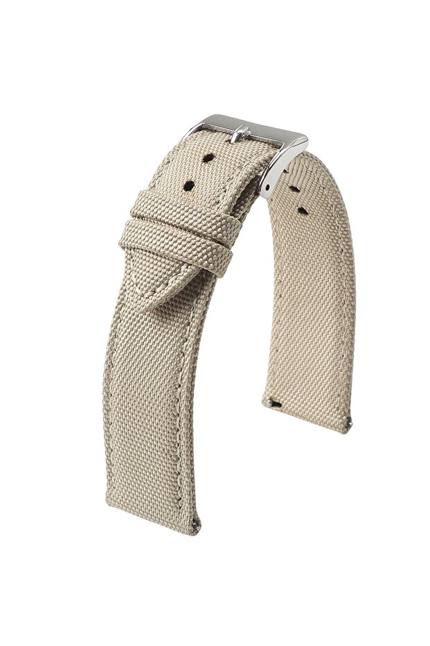 22mm BEIGE Genuine Sailcloth Watch Band 18mm 19mm 20mm 21mm 22mm 24mm Nylon Strap Quick Release Wris