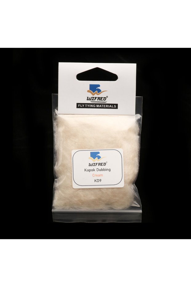 1Pack Cream 1 Pack/ 9 Packs Kapok Dubbing Natural Buoyant Superfine Fiber Fly Fishing Tying Material