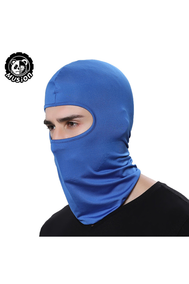 Sapphire Blue Musion Balaclava Dust-Proof Full Face Balaclava Ice Silk Cycling Motor Outdoor Fishing