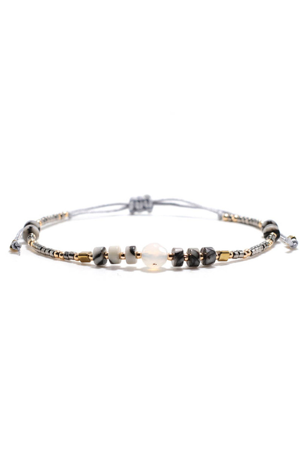 Silver Grey New Bohemia Women String Bracelet Handmade Weaven Seed Beads Braclet Turkish Braslet Gir