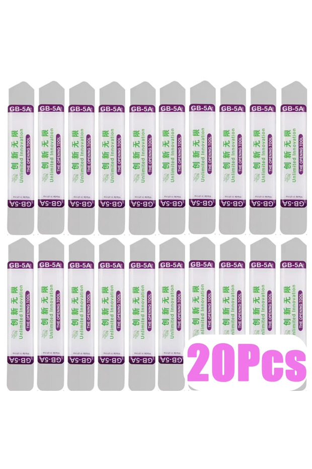 GB-5A-20pcs 1/3/5/10/20pcs Stainless Steel Blade Soft Thin Pry Spudger Cell Phone Tablet Screen Batt