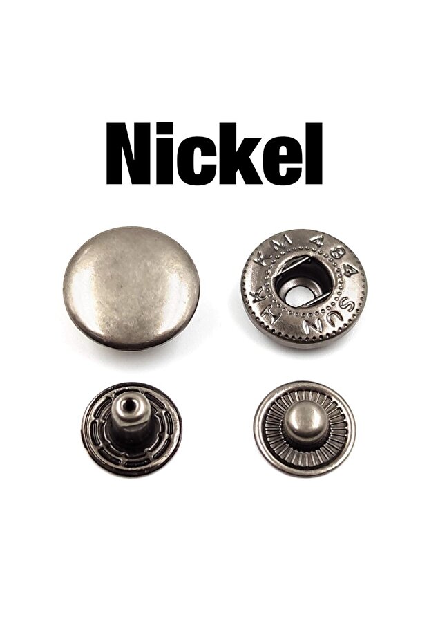 15mm Nickel 50 Sets 655/633/831 Metal Snap Fasteners Snaps Button Press Studs Sewing Button For DIY