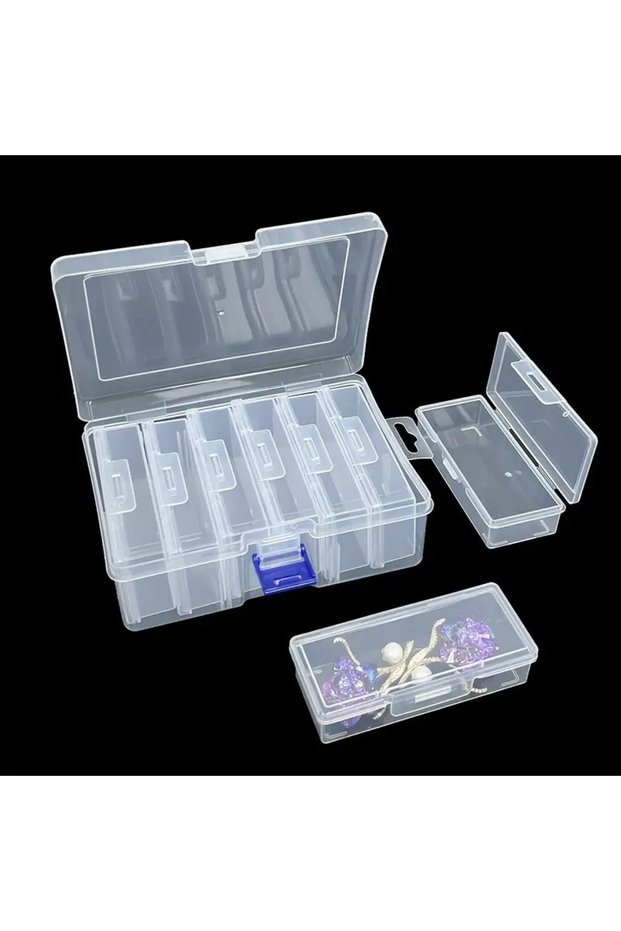 6G105H 6/8/12 Grid of DIY Beading CraftsDiamond Paint Bead, Jewelry Products Display Box, Parts Tool