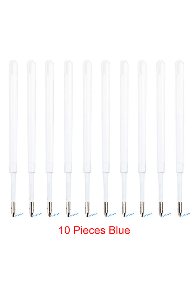 10 Pieces Blue 98mm1.0mm Ballpoint Pen Refills For Parker Pens Medium Point Blue Red Black Ink Rods