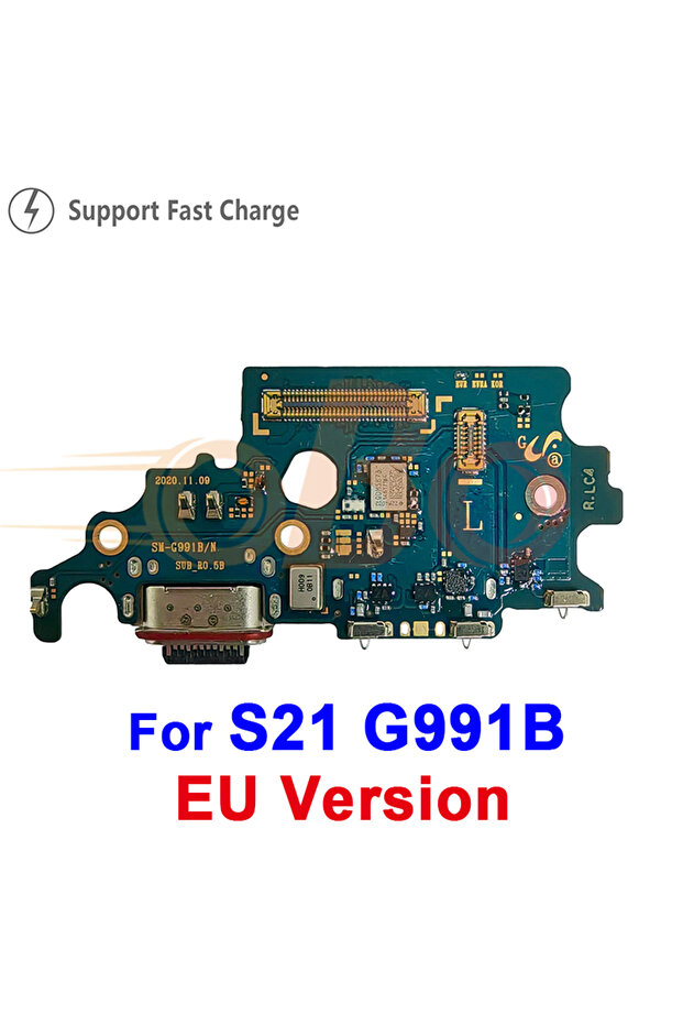 كابل مرن لمنفذ شحن USB لقاعدة شحن S21 G991B لهاتف S20 S21 S22 Ultra Plus FE G