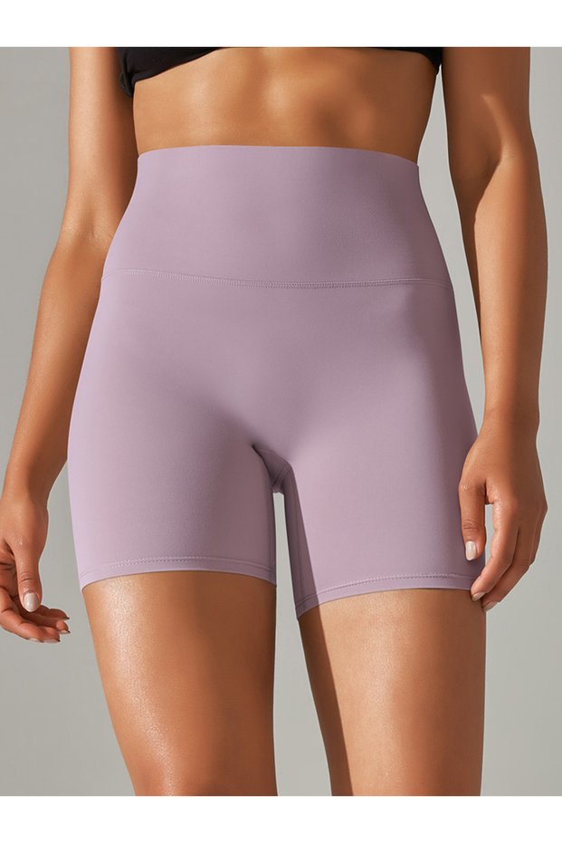 M Pink Purple Women Sports Short Yoga Legging Shorts Squat Proof High Waist Fitness Tight Shorts Qui